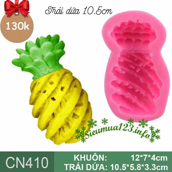Khuôn silicon trái dứa trái thơm 10,5cm ( CN410 ) - CÒN 1 CÁI