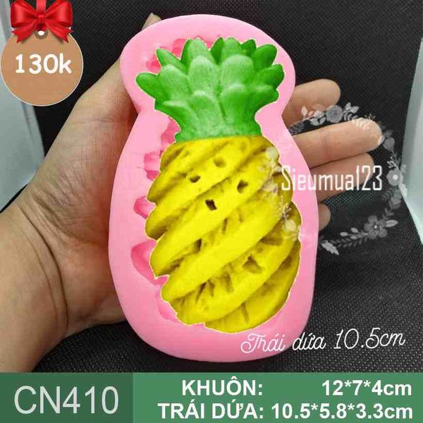 Khuôn silicon trái dứa trái thơm 10,5cm ( CN410 ) - CÒN 1 CÁI