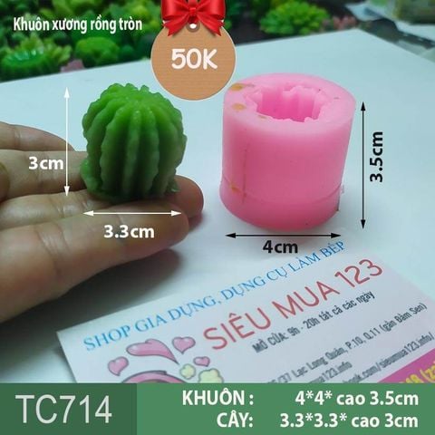 Khuôn silicon làm rau câu xương rồng tròn nhỏ ( TC714 ) tạm tắt vì ko biết còn hàng hay ko