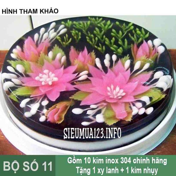 Bộ 10 Kim 3d Số 11