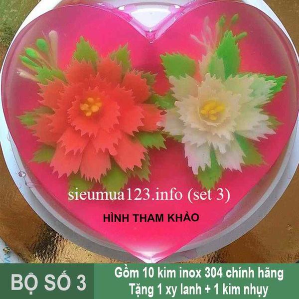 Bộ 10 kim làm rau câu 3d ( Set 3 )