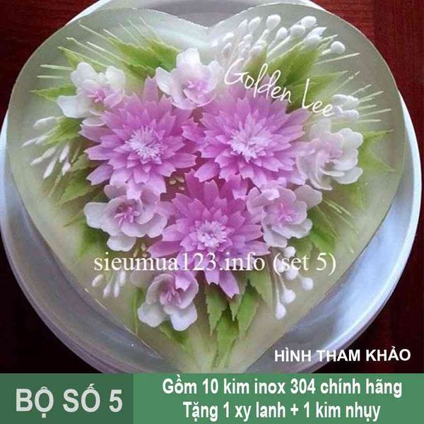 Bộ 10 Kim 3d Số 5 ( chính hãng Ngọc Huệ )