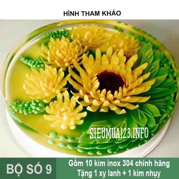 Bộ 10 Kim 3d Số 9