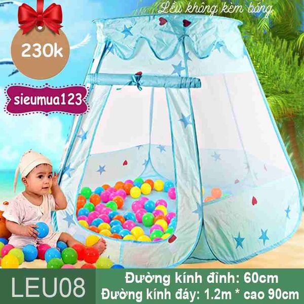Lều Lưới Lục Giác Màu Xanh Cho Bé LEU08 (Không Kèm Bóng)