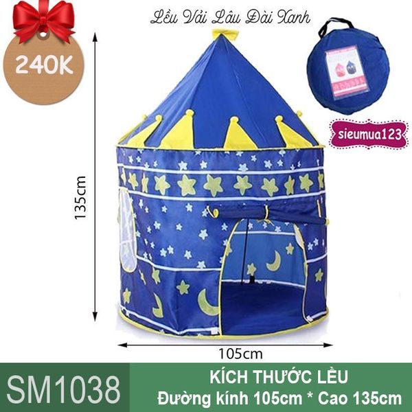 Lều Vải Lâu Đài Xanh ( SM1038 ) (Không Kèm Bóng)