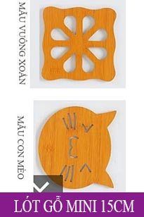 Miếng lót nồi mini bằng gỗ ép 15cm