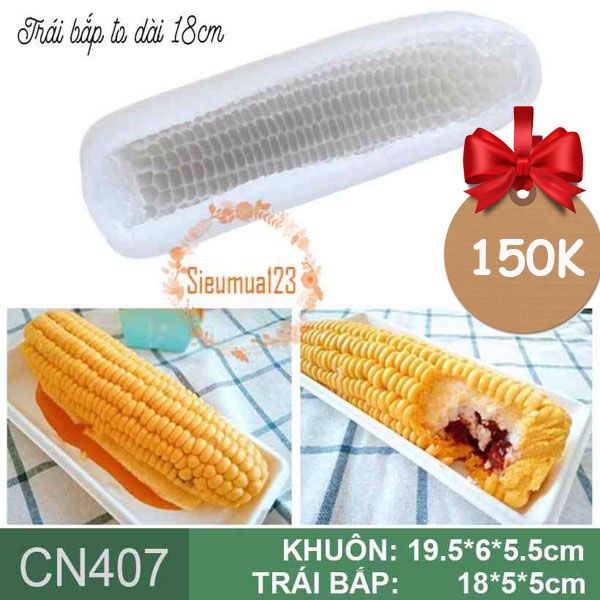 Khuôn silicon trái bắp mỹ 18cm ( CN407 )