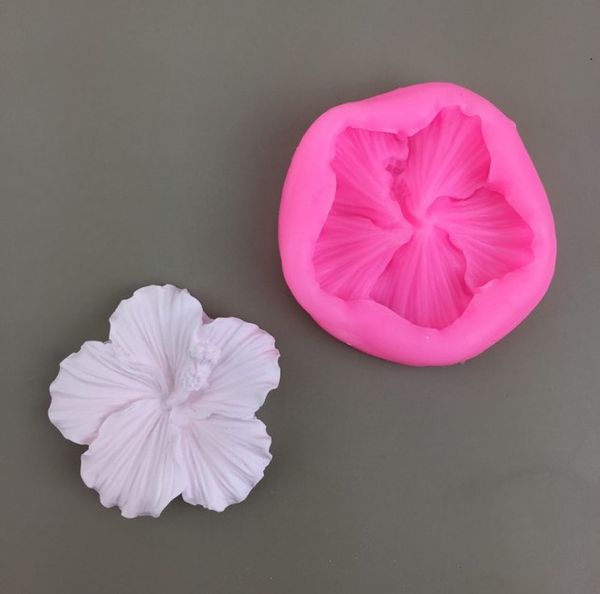 Khuôn silicon hoa râm bụt nhỏ 4,2cm ( SM1809 ) mẫu 2024