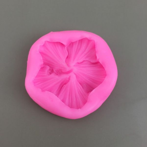 Khuôn silicon hoa râm bụt nhỏ 4,2cm ( SM1809 ) mẫu 2024