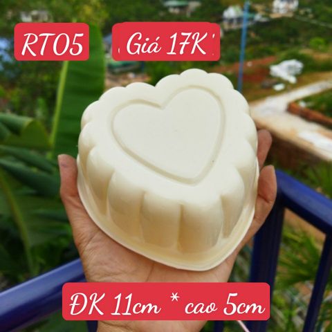 Khuôn Nhựa Trái Tim 11cm ( RT05 ) CÒN 6 CÁI