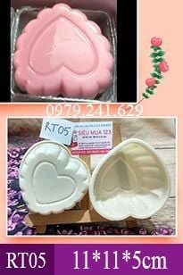 Khuôn Nhựa Trái Tim 11cm ( RT05 ) CÒN 6 CÁI