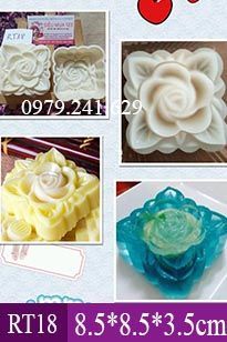 Khuôn Nhựa Hồng Vuông 8,5cm ( RT18 ) CÒN 12 CÁI