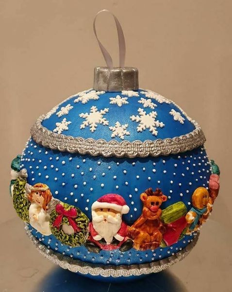 Khuôn silicon dây viền Noel ông già Santa cây thông người tuyết ( TC1370 ) CÒN 1