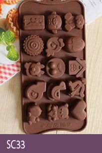 Khuôn làm socola silicon : Khuôn 15 Ngôi Nhà Cung Tên ( SC33 )