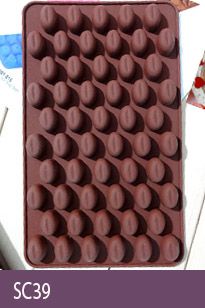 Khuôn silicon làm kẹo 55 hạt cafe size 1,5cm ( SC39 )