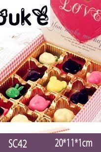 Khuôn socola silicon :  Khuôn 15 Con Cáo ( SC42 )