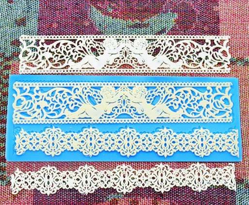 Silicon Fondant Lace 2 Thiên Thần Size 19*7cm ( TC312 )