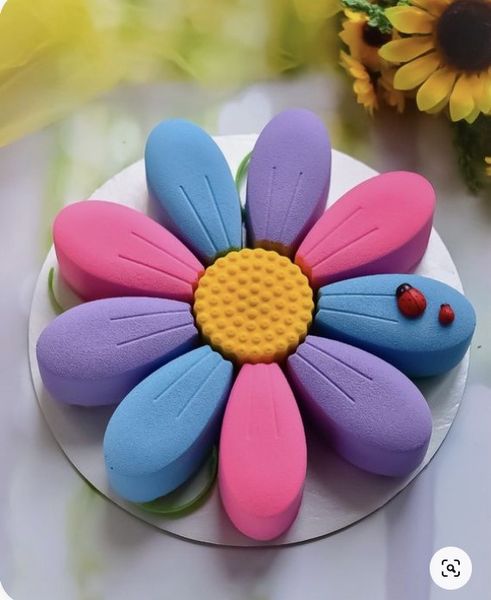 Khuôn silicon làm bánh rau câu hoa hướng dương 25cm ( TC418 )