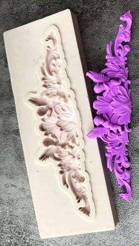 Silicon Fondant Viền 2 thiên thần nhí bay siêu nhỏ 7cm ( TC249 )