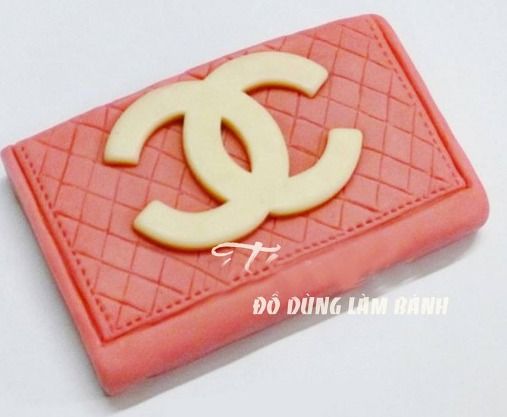 Khuôn silicon túi xách Channel hồng to ( TC270 )