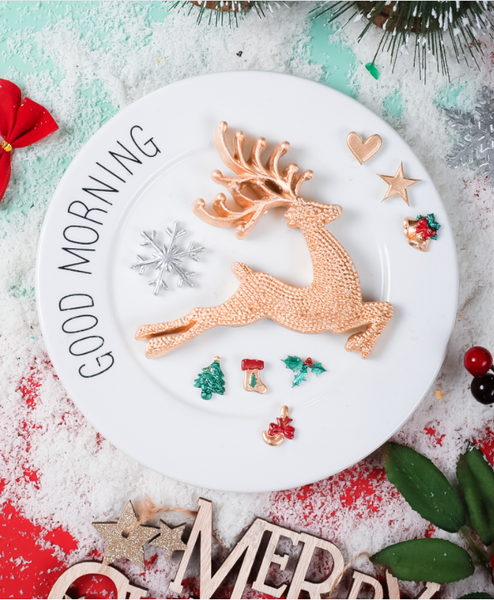 Khuôn silicon con tuần lộc đốm lớn 12,5cm ( SM254 )