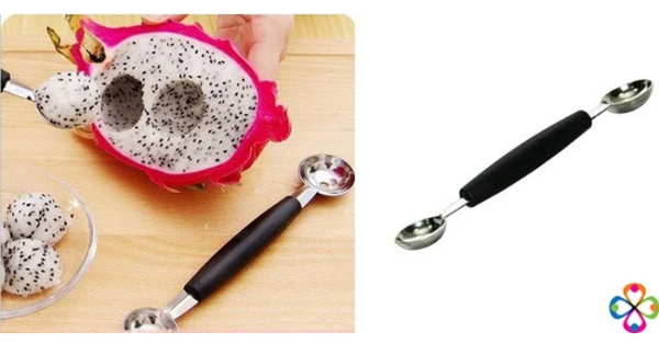 1 Muỗng múc trái cây inox 2 đầu dài 18cm ( SM1522 )