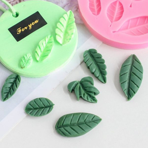 Khuôn silicon 6 lá cây đủ loại 2,5cm - 4,5cm ( TC008 ) CÒN 1