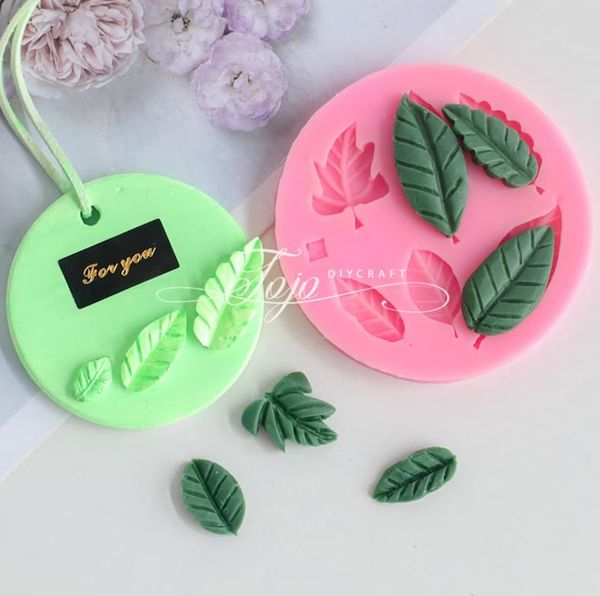 Khuôn silicon 6 lá cây đủ loại 2,5cm - 4,5cm ( TC008 ) CÒN 1