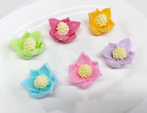 Khuôn silicon làm rau câu hoa hải đường 4,5cm ( SM1401 )