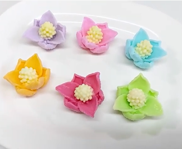 Khuôn silicon làm rau câu hoa hải đường 4,5cm ( SM1401 )