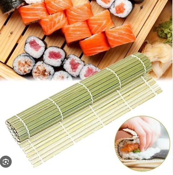 Mành tre cuộn sushi xanh lá 24cm *24cm ( SM1756 )