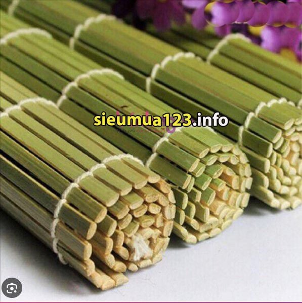Mành tre cuộn sushi xanh lá 24cm *24cm ( SM1756 )