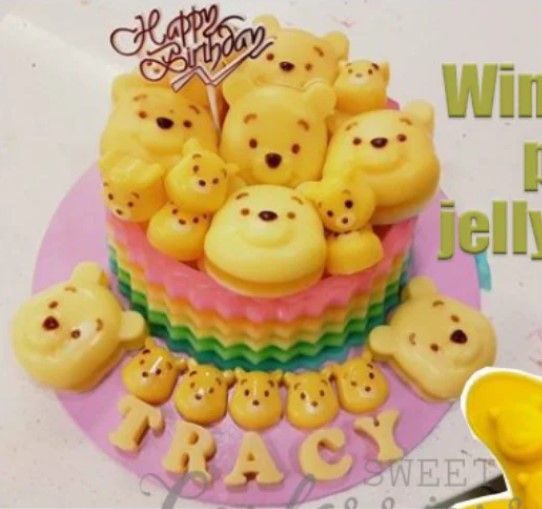 Khuôn silicon 6 Mặt Gấu Pooh 6cm ( TC1114 ) còn 2 cái