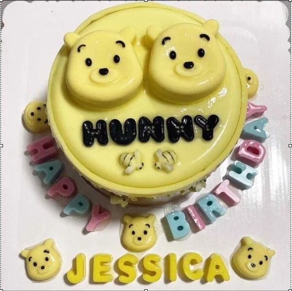 Khuôn silicon 4 Mặt Gấu Pooh 6cm ( TC393 ) SALE OFF