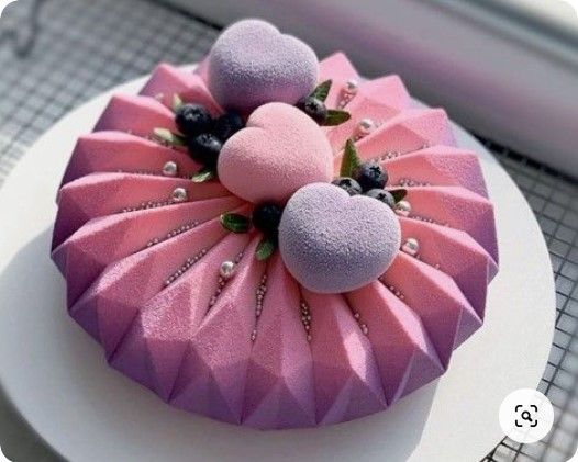 Khuôn silicon làm bánh mousse hình tròn kim cương 15,6cm ( SM180 ) cò  2 cái