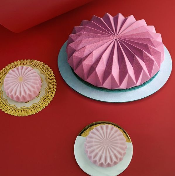 Khuôn silicon làm bánh mousse 6 hình tròn kim cương 7cm  ( SM1761 ) còn 2 cái