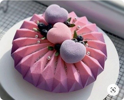 Khuôn silicon làm bánh mousse hình tròn kim cương 15,6cm ( SM180 ) cò  2 cái