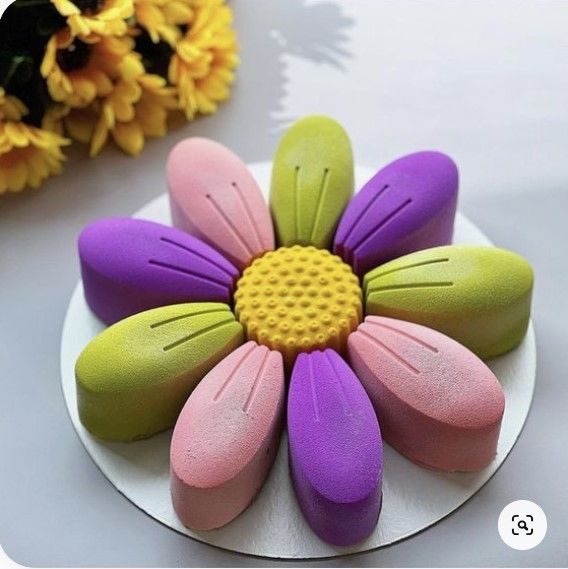 Khuôn silicon làm bánh rau câu hoa hướng dương 25cm ( TC418 )