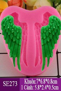Khuôn silicon đôi cánh 5,5cm*6cm ( SE273 )