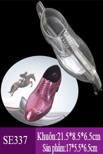 Khuôn nhựa mica hình chiếc giày tây nam dài 17cm làm socola ( SE337 ) CÒN 3 CÁI