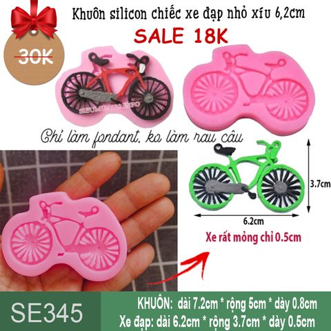 Khuôn silicon chiếc xe đạp nhỏ xíu 6,2cm ( SE345 )