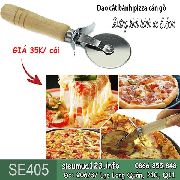 1 Dao cắt bánh pizza bằng thép cán gỗ ĐK 5.5cm ( SE405 )