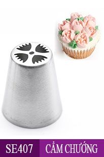 Đuôi Bắt Bông Kem Hoa Cẩm Chướng ( SE407)