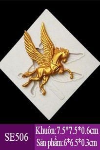 Silicon Fondant ngựa có cánh Pegasus 6cm ( SE506 )