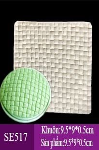 Khuôn silicon fondant ép vân đan mành tre ( SE517 )
