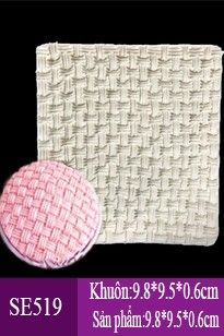Khuôn silicon fondant ép vân đan tre nhuyễn ( SE519 )