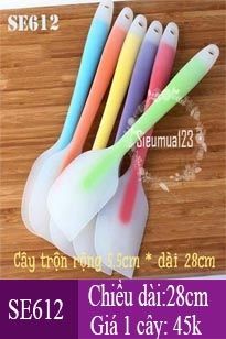 1 Cây trộn bột vét bột size L 28cm bằng silicon ( SE612 )
