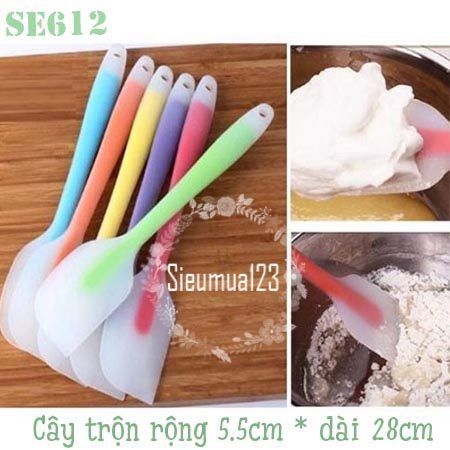 1 Cây trộn bột vét bột size L 28cm bằng silicon ( SE612 )