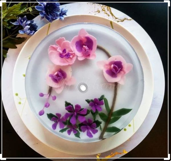 Bộ kim rau câu 3d hoa lan hồ điệp ( set 21 )