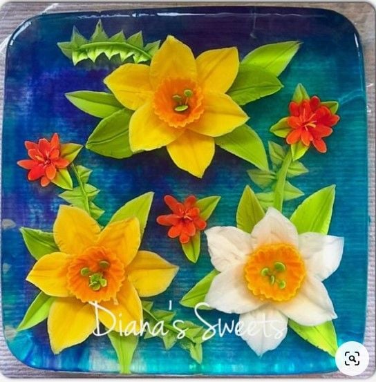 Bộ kim rau câu 3d hoa thủy tiên ( set 46 )